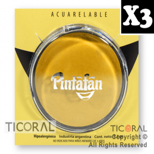 MAQUILLAJE ARTISTICO PINTAFAN AMARILLO 9.2GR 6-01 (PACK X 3 UNID)